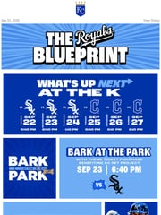 Email Inspiration from Royals Ticket Office