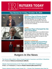 Email Inspiration from Rutgers Today