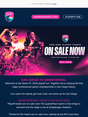 Email Inspiration from San Diego Wave FC
