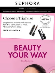 Email Inspiration from Sephora Insider