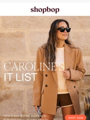 Email Inspiration from Shopbop