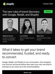 Email Inspiration from Shopify