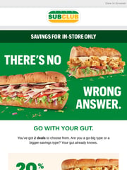 Email Inspiration from Sub Club