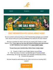 Email Inspiration from Team Rugby