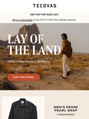 Email Inspiration from Tecovas