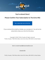 Email Inspiration from Thrifty Traveler