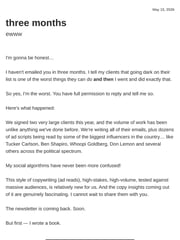 Email Inspiration from Tyler from EmailOS