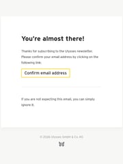 Email Inspiration from Ulysses
