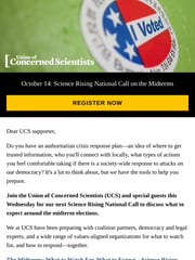 Email Inspiration from Union of Concerned Scientists