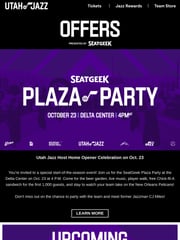Email Inspiration from Utah Jazz