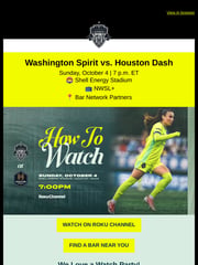 Email Inspiration from Washington Spirit