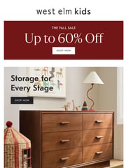 Email Inspiration from West Elm Kids Sale