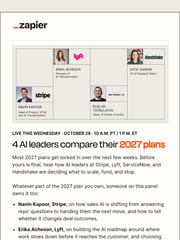 Email Inspiration from Zapier Events