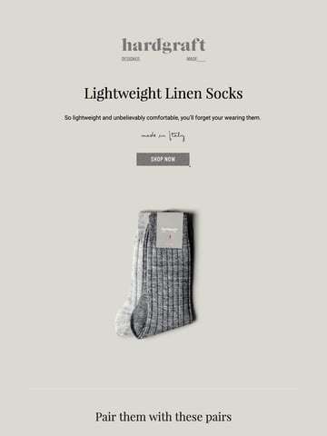 Made in Italy Linen Socks – Now Online Thumbnail Preview
