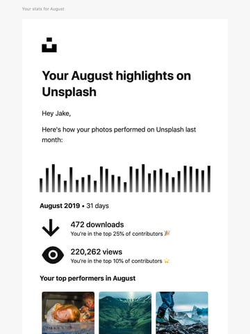 Your August highlights on Unsplash Thumbnail Preview