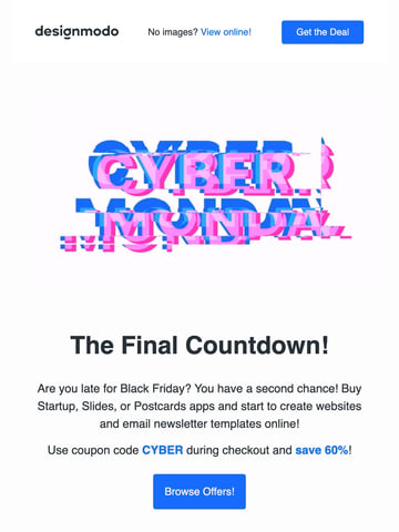The Final Countdown! 60% OFF on Designmodo Thumbnail Preview