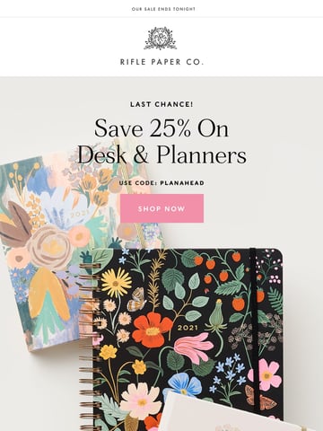 Save 25% On Planners! Thumbnail Preview