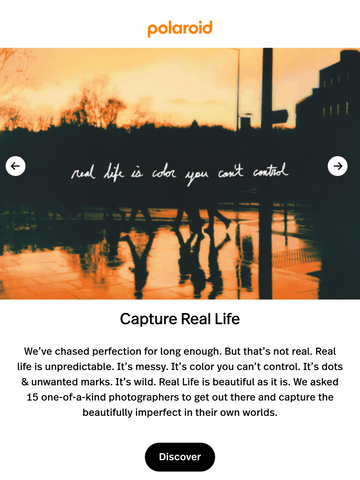 Polaroid Carousel Email Design Thumbnail Preview