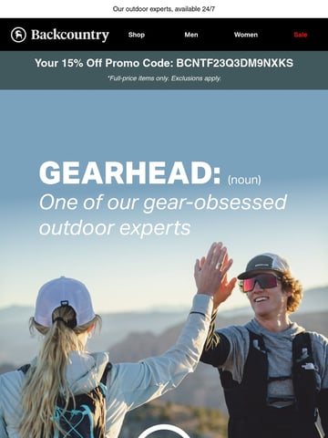 Backcountry Email Design Thumbnail Preview