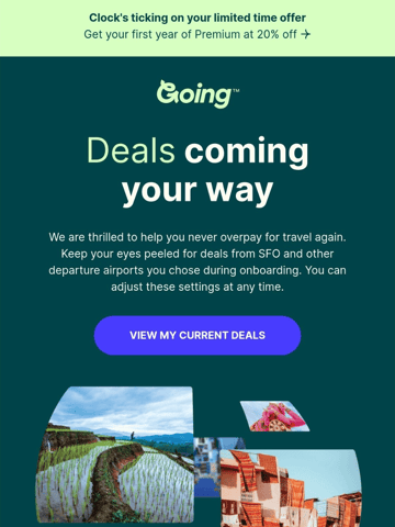 Going Email Design Thumbnail Preview