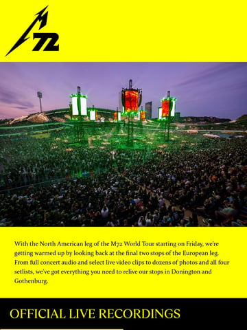 Metallica Email Design Thumbnail Preview