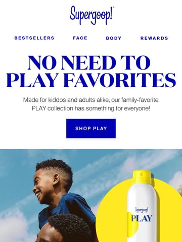 Supergoop! Email Design Thumbnail Preview