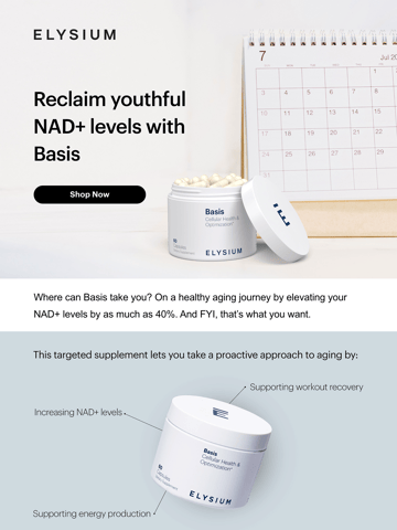 Elysium Health Email Design Thumbnail Preview
