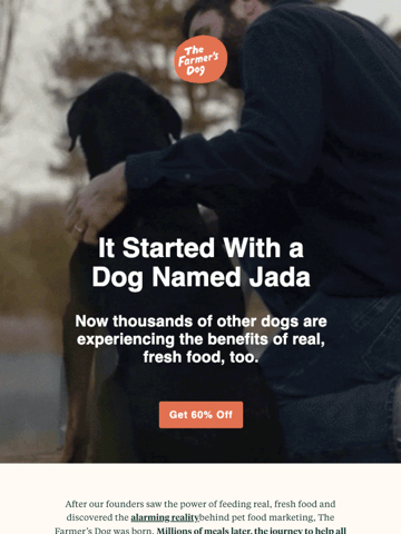 The Farmer’s Dog Email Design Thumbnail Preview