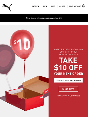 PUMA Email Design Thumbnail Preview