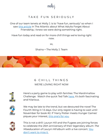 Molly J. Email Design Thumbnail Preview