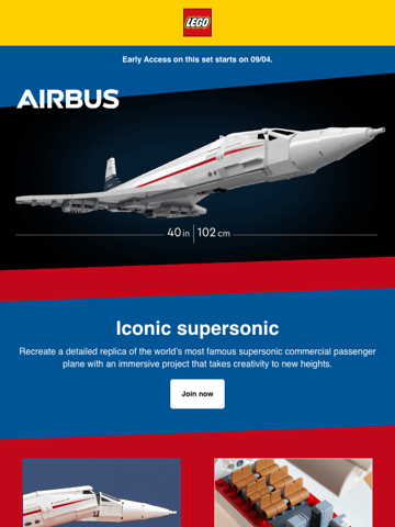 LEGO® News Email Design Thumbnail Preview