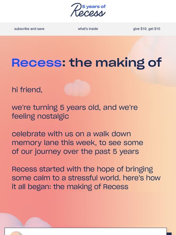 Recess Email Design Thumbnail Preview