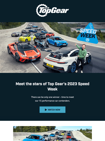 Top Gear Email Design Thumbnail Preview