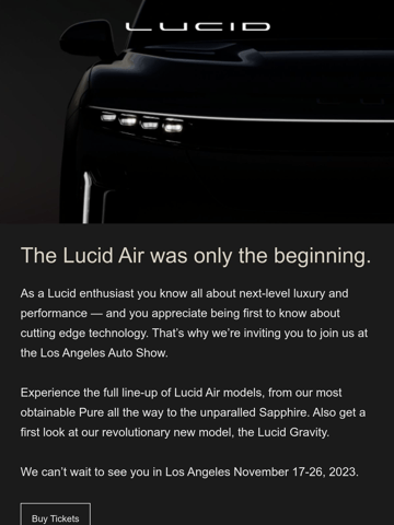Lucid Motors Email Design Thumbnail Preview