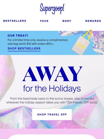 Supergoop! Email Design Thumbnail Preview