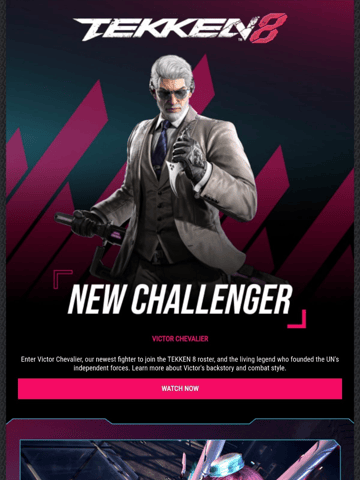 TEKKEN 8 Email Design Thumbnail Preview