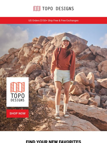 Topo Designs Email Design Thumbnail Preview