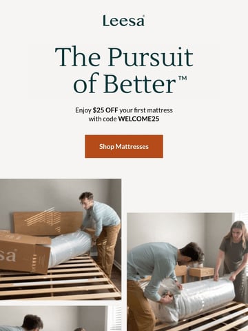Leesa Email Design Thumbnail Preview