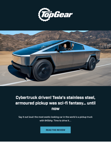 Top Gear Email Design Thumbnail Preview