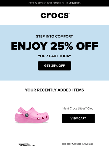 Crocs Email Design Thumbnail Preview