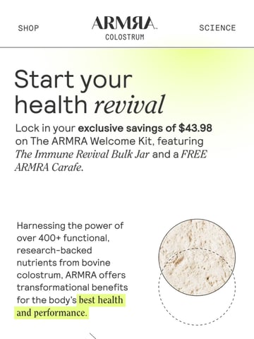 ARMRA Email Design Thumbnail Preview