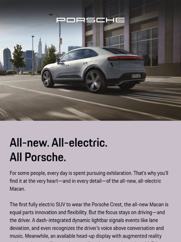 Porsche Email Design Thumbnail Preview