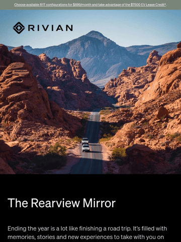 Rivian Email Design Thumbnail Preview