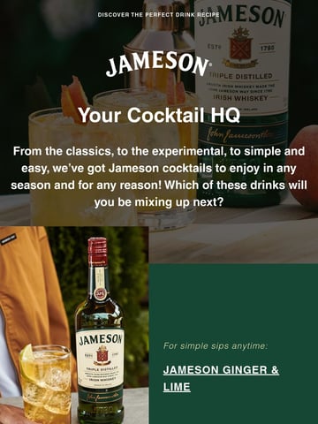 Jameson Whiskey News Email Design Thumbnail Preview