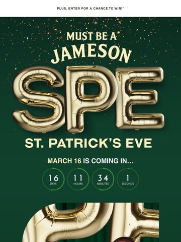 Jameson Whiskey News Email Design Thumbnail Preview