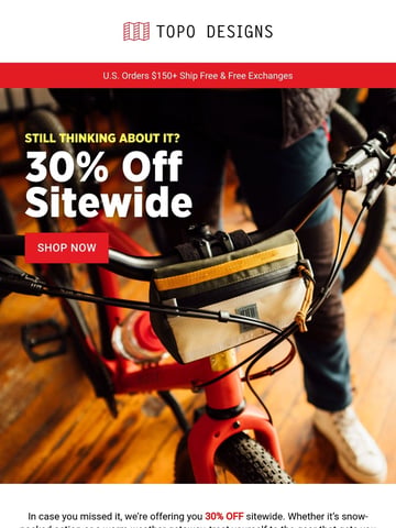 Topo Designs Email Design Thumbnail Preview