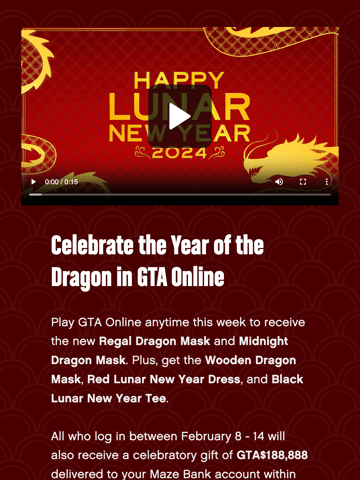 Rockstar Games Email Design Thumbnail Preview