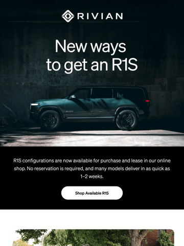Rivian Email Design Thumbnail Preview