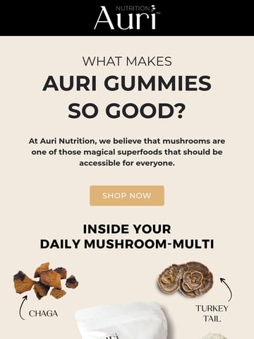 Auri Nutrition Email Design Thumbnail Preview