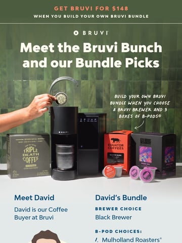 Bruvi | Coffee Genius Email Design Thumbnail Preview